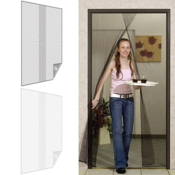 online Moskitonetz für Tür 140x250 cm zwei Schleier aus weißem Polyester