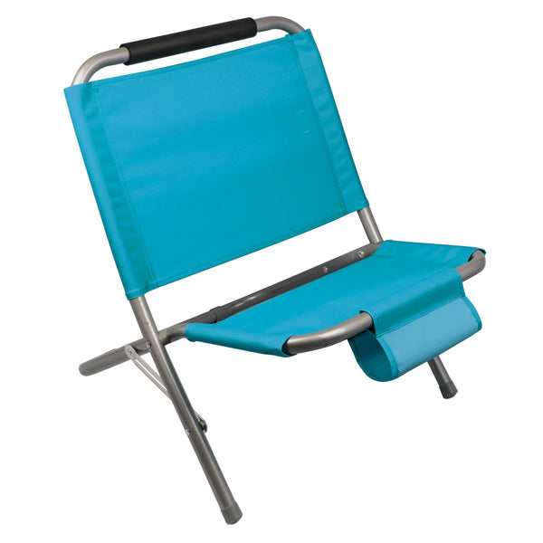 prezzo Faltbarer Camping-Strandstuhl aus Textilene mit Tasche Hellblau