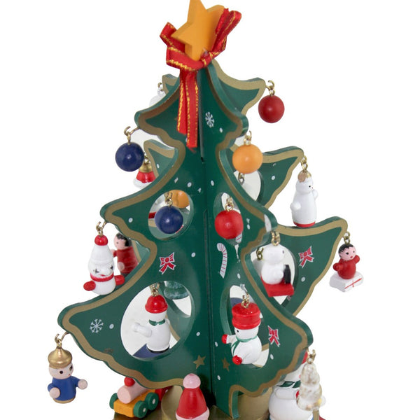 sconto Weihnachtliche Spieluhr 25x20 cm mit Lichtern und Sounds mit Zubehör