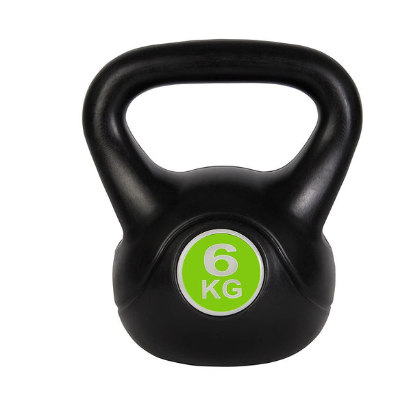 Kettlebell Fitness 6 Kg aus PVC mit sandfarbenem und schwarzem Griff online