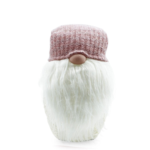 Weihnachtswichtel H104 cm mit Lichtern und rosa Hut prezzo
