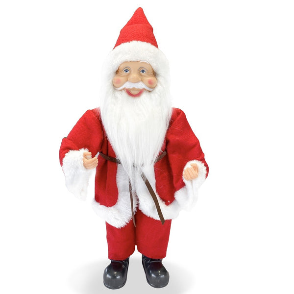 Weihnachtsmann-Puppe H40 cm mit roten Mini-Glühwürmchen sconto