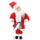 Spieluhr Weihnachtsmann H45 cm mit Geräuschen und roter Bewegung