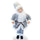 Weihnachtsmann-Puppe H45 cm Spieluhr mit Geräuschen und grauer Bewegung