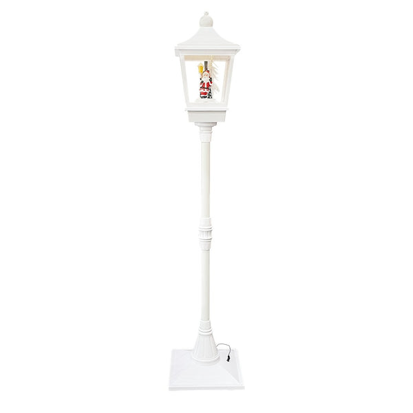 sconto Weiße Weihnachtslampe H180 cm mit Musik und Mini-Glühwürmchen
