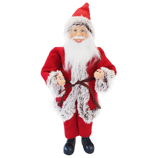 Weihnachtsmann-Puppe H50 cm mit roten und grauen Mini-Glühwürmchen sconto