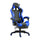 Ergonomischer Gaming-Stuhl 66 x 60 x 134 cm mit blauer Kunstleder-Fußstütze