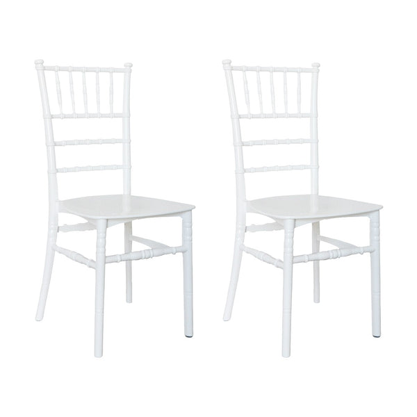 2er Set Stühle 39x40x91 cm von Chiavari Classic Design White sconto