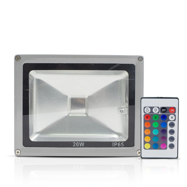 prezzo 20 W RGB-LED-Außenstrahler mit Fernbedienung und Wandhalterung mit IP65-Schutz