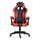 Ergonomischer Gaming-Stuhl 66 x 60 x 134 cm aus rotem Kunstleder