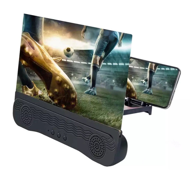 Lente 3D per Smartphone 12" Ricaricabile USB con Amplificatore Audio e Video-1