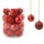Set mit 24 roten Weihnachtskugeln Ø7 cm für Bäume