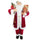 Weihnachtsmann-Marionette mit H110 cm mit Lichtern und Geräuschen Rot