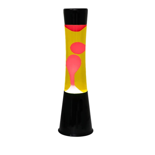 prezzo Lavalampe 40 cm schwarzer Sockel mit grünem und gelbem Magma