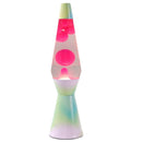 Lampada Lava Lamp 40cm Rainbow Dream Base Colori Pastello Magma Rosa-1