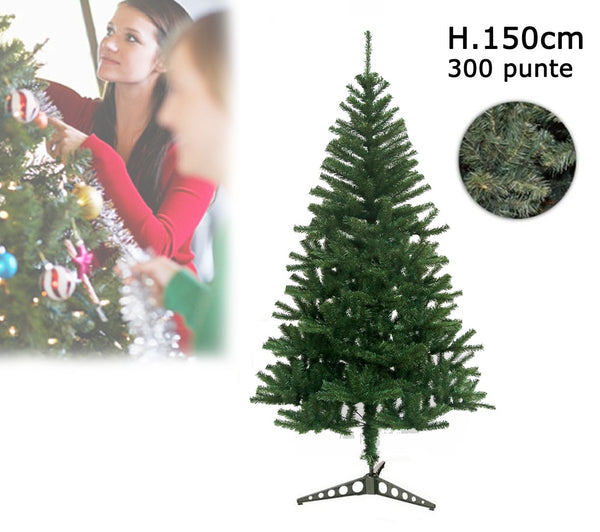 Künstlicher Weihnachtsbaum 300 Spitzen 150 cm Grün prezzo