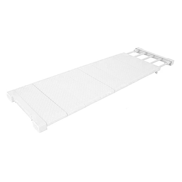Ausziehbares Regal für Schränke 35 x 72,5-125 cm Platzsparendes Regal aus weißem ABS prezzo