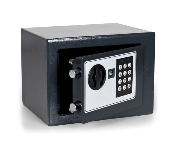 acquista Elektronischer Safe 23x17 cm mit Zahlenkombination und schwarzen Tasten
