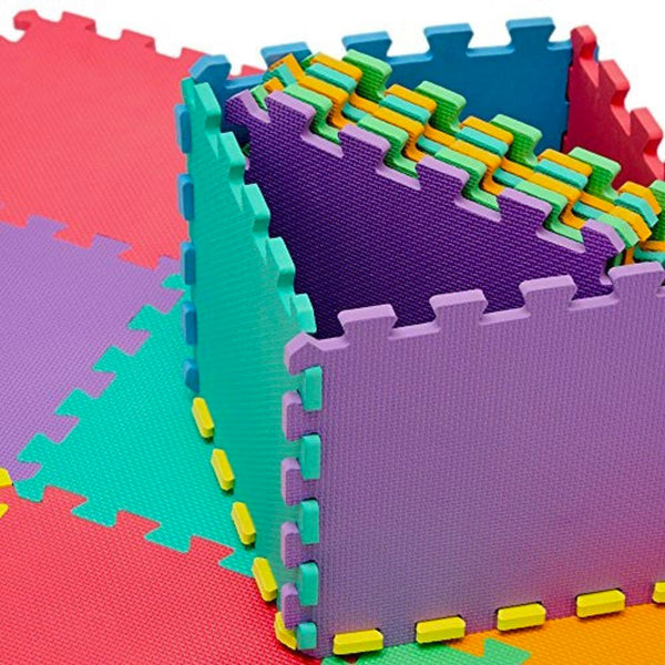 Puzzlematte 10 Stück 30x30 cm in mehrfarbigem EVA sconto