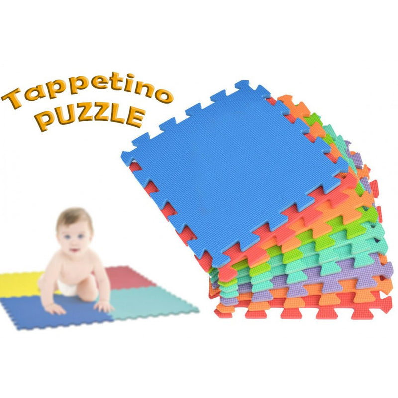 Tappeto Puzzle 10 Pezzi 30x30 cm in EVA Multicolor-2