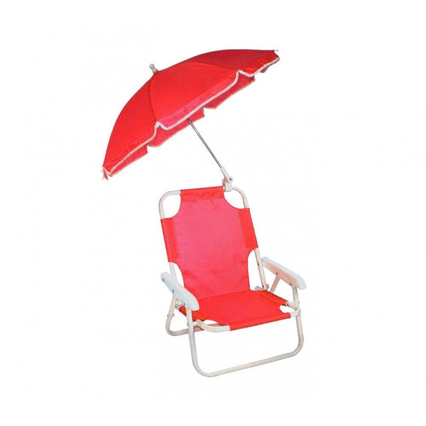 sconto Klappstuhl für Kinder mit rotem Regenschirm