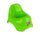Töpfchen für Kinder 25x22 cm aus farbigem Kunststoff mit rutschfesten Gummiauflagen Grün