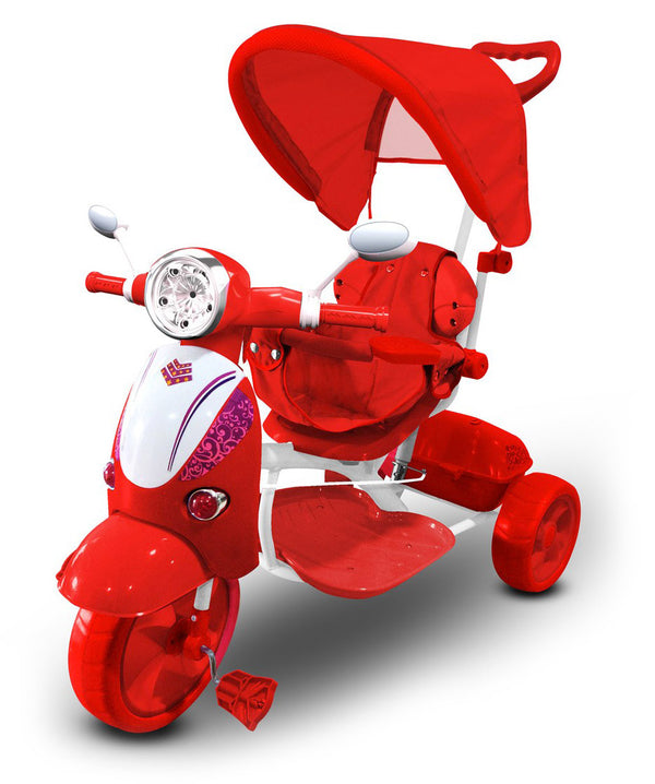 Dreirad-Kinderwagen für Kinder Rot prezzo