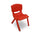 Farbiger Stuhl für Kinder 26x30x50 cm aus widerstandsfähigem Kunststoff Rot