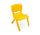 Gartenstuhl für Kinder 26 x 30 x 50 cm aus gelbem Kunststoff