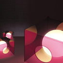 Lampada da Tavolo Quadrata Design moderno in acrilico lucido Viola-4