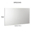 Mobile da Bagno Sospeso 100cm Pensile P18cm Mazzoni Boston 15 Bianco Frassinato-3