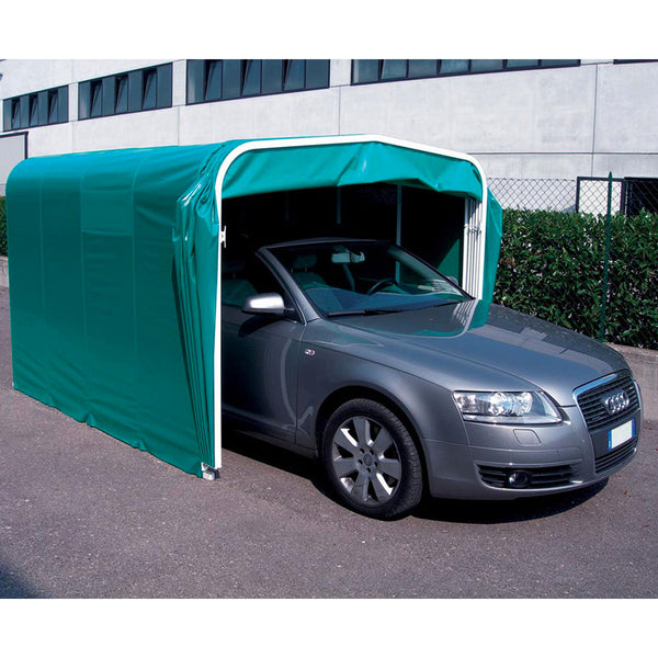 Modulare Box-Abdeckung mit 1 Schnecke aus PVC für Autos - 410x250xh200 cm/Maddi Green sconto