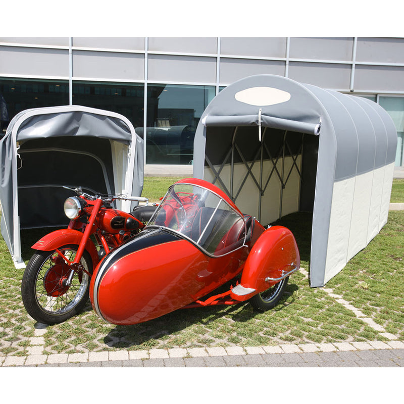 Motobox a Tunnel Copertura Box in PVC per Moto Scooter - 270x120xh155 cm Beige Maddi-6