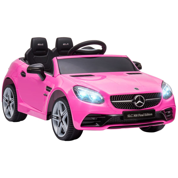 acquista Macchina Elettrica per Bambini 12V con Licenza Mercedes SLC 300 Rosa