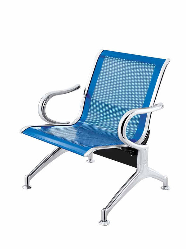 1-Sitzer Wartezimmerbank aus blauem Stahl online