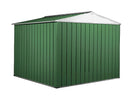Casetta Box da Giardino in Lamiera di Acciaio Porta Utensili 276x260x212 cm Enaudi Verde-3