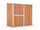 Gartenbox Haus aus Stahlblech Werkzeughalter 174x100x174 cm Enaudi Holz