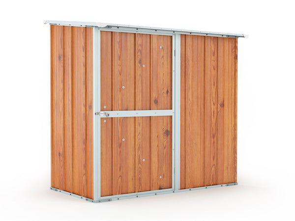 Gartenbox Haus aus Stahlblech Werkzeughalter 174x100x174 cm Enaudi Holz acquista