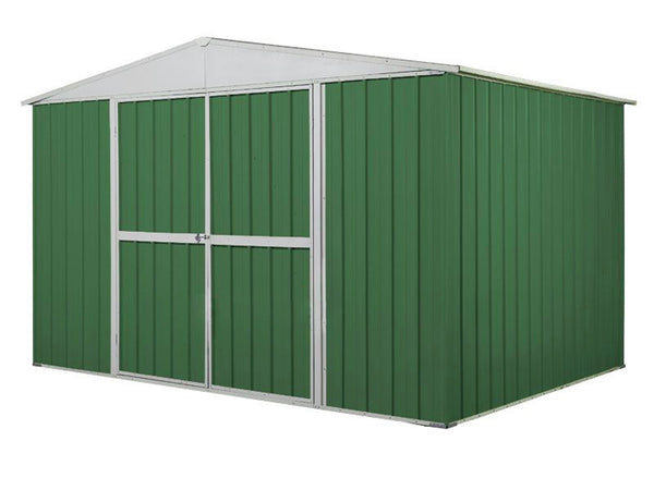 Gartenbox Haus aus Stahlblech Werkzeughalter 360x175x215 cm Enaudi Grün online