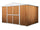 Gartenkastenhaus aus Stahlblech Werkzeughalter 360x175x215 cm Enaudi Legno
