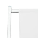 Sdraio da Giardino Pieghevole 98x67x106 cm in Alluminio e Textilene Olaf Bianco-9
