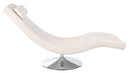 Poltrona Chaise Longue 180x60x90 cm in Similpelle Bianca-3