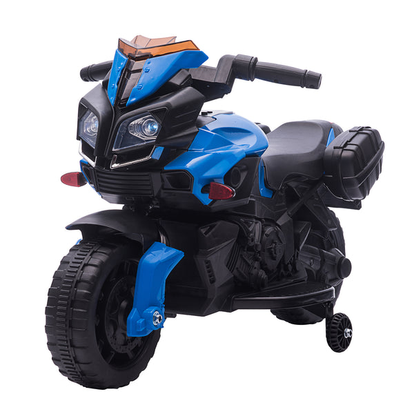 Moto Elettrica per Bambini 6V con Fari e Clacson Blu prezzo