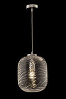 Lampada pendente Pendant in Metallo Dunas Cromo-2