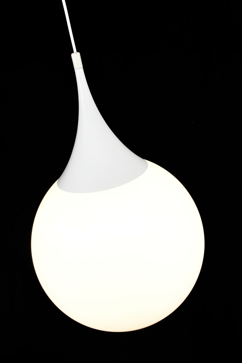 Lampada pendente Pendant in Metallo Dewdrop Bianco-6