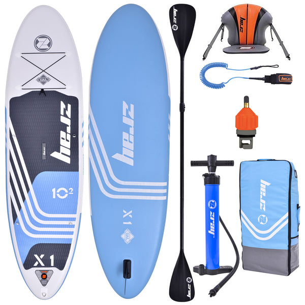 sconto SUP Aufblasbares Stand Up Paddle Board 310x81x15 cm Kajak ZRAY X-Rider 10'2" Combo
