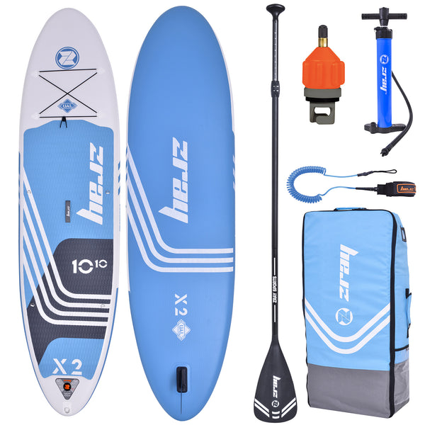 acquista SUP Aufblasbares Stand Up Paddle Board 330x81x15 cm Kajak ZRAY X-Rider 10'10"