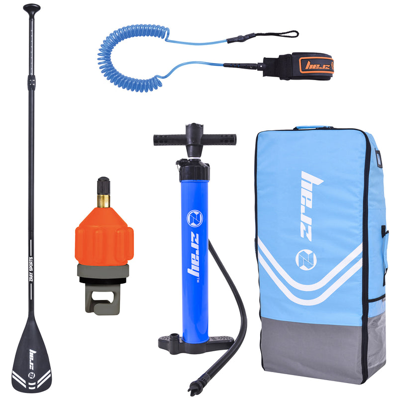 SUP Tavola Stand Up Paddle Gonfiabile 365x81x15 cm Kayak ZRAY X-Rider 12-6