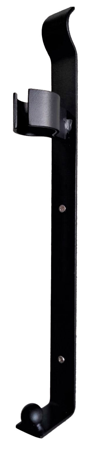 Portabottiglie da Parete 39x3,3 cm in Acciaio Giove Nero sconto