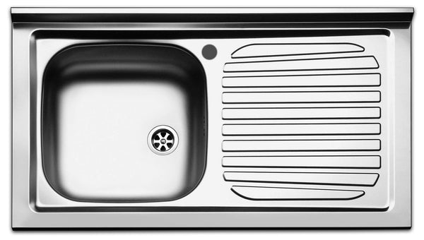 Küchenspüle 1 Becken 90x50 cm in Apell Pisa Edelstahl rechts Abtropffläche online